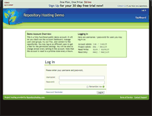 Tablet Screenshot of demo.repositoryhosting.com